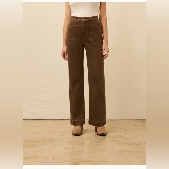 Faherty Pants - Faherty Stretch Terry Patch Pocket Pant - Walnut- Size 26